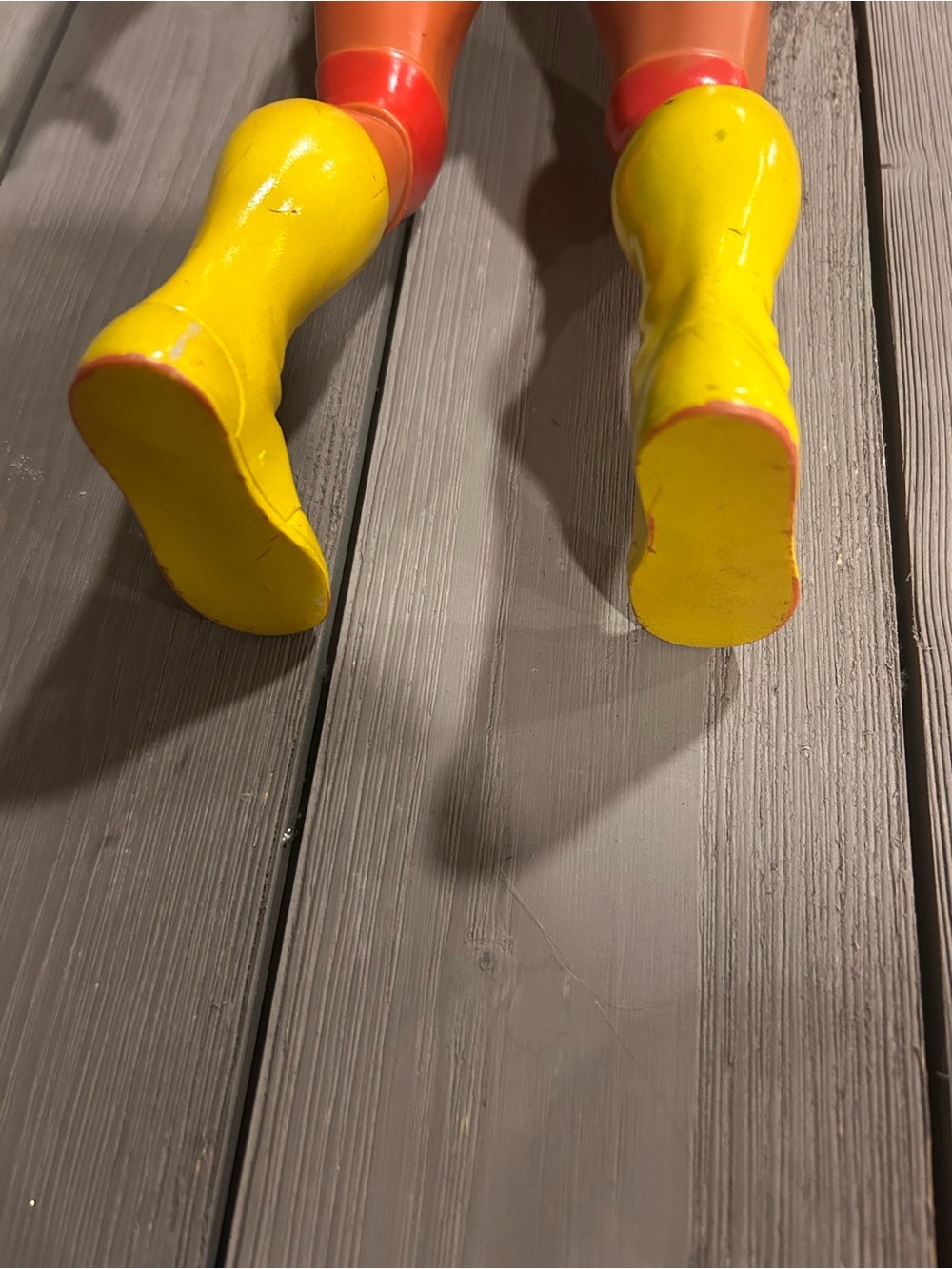 Vintage Hulk Hogan Wrestling Figure - Yellow Trunks & Boots - Picture 6 of 6